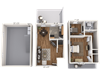 1 Bedroom 1 Bathroom with Den